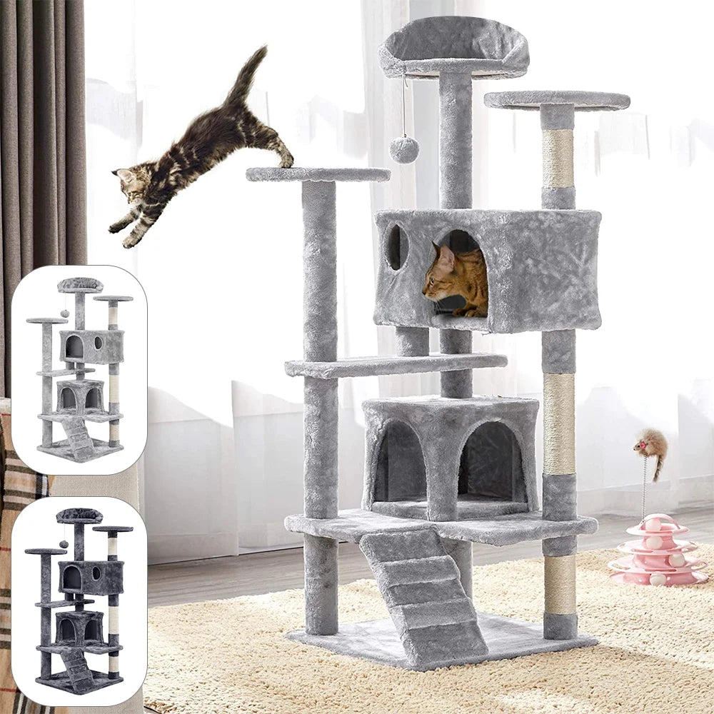 Drapak i domek dla kota 4-poziomowy 🐾🐱
