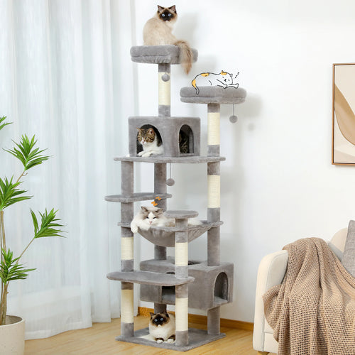 Drapak dla kota – wielopoziomowe drzewko z drewna 🐾😻