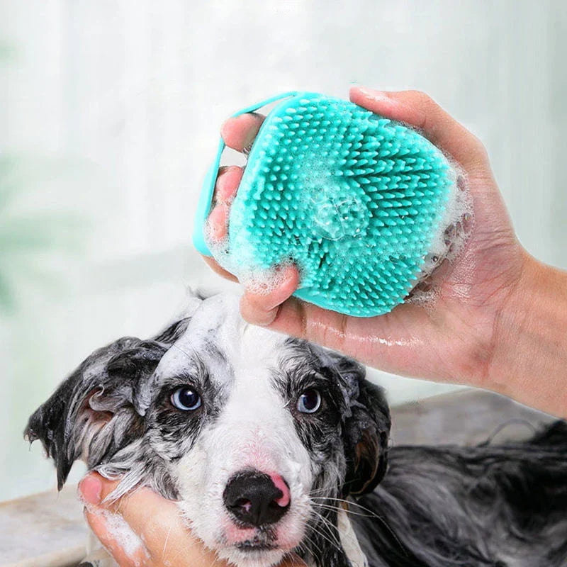 🐾 Silikonowa szczotka kąpielowa dla zwierząt