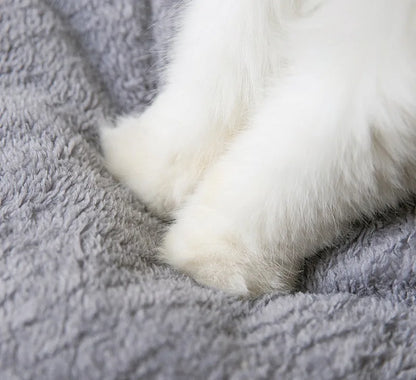 Pluszowe legowisko z coral fleece dla psa i kota 🐶🐱