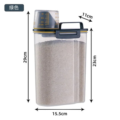 Cat Dog Food Storage Container Sealed Moisture-proof Plastic Tank Pet Food Container with Lids Sealing Box Kitchen Grain Boxes