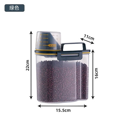 Cat Dog Food Storage Container Sealed Moisture-proof Plastic Tank Pet Food Container with Lids Sealing Box Kitchen Grain Boxes