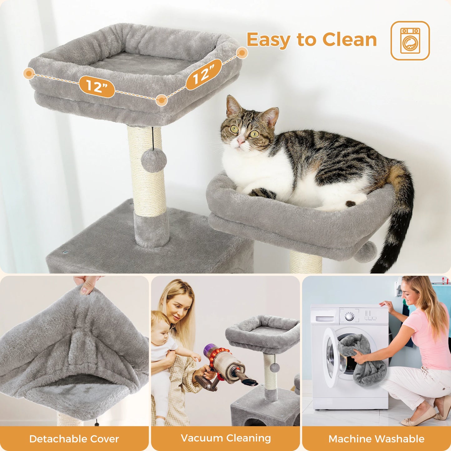 Drapak dla kota – wielopoziomowe drzewko z drewna 🐾😻