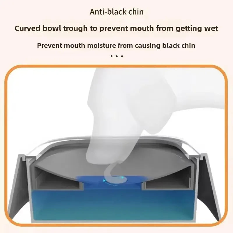 1pc Anti-splash Water Bowl For Dogs 1L Large Capacity Drinker Drinking Bowls Dog Waterer For Puppy Cat Pet Accessories
