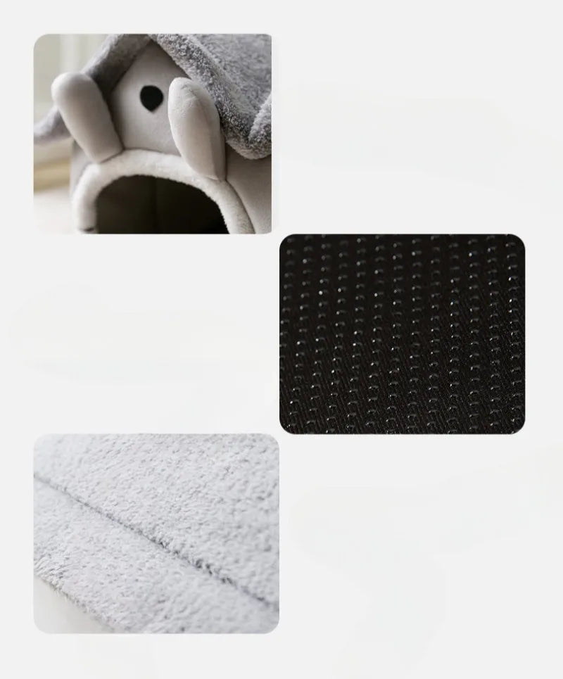 Pluszowe legowisko z coral fleece dla psa i kota 🐶🐱