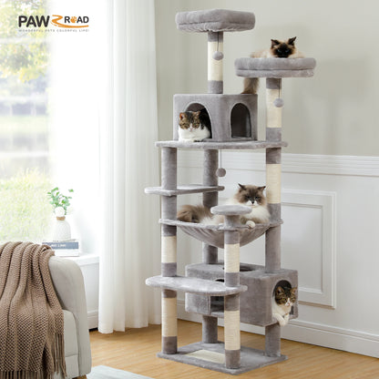 Drapak dla kota – wielopoziomowe drzewko z drewna 🐾😻