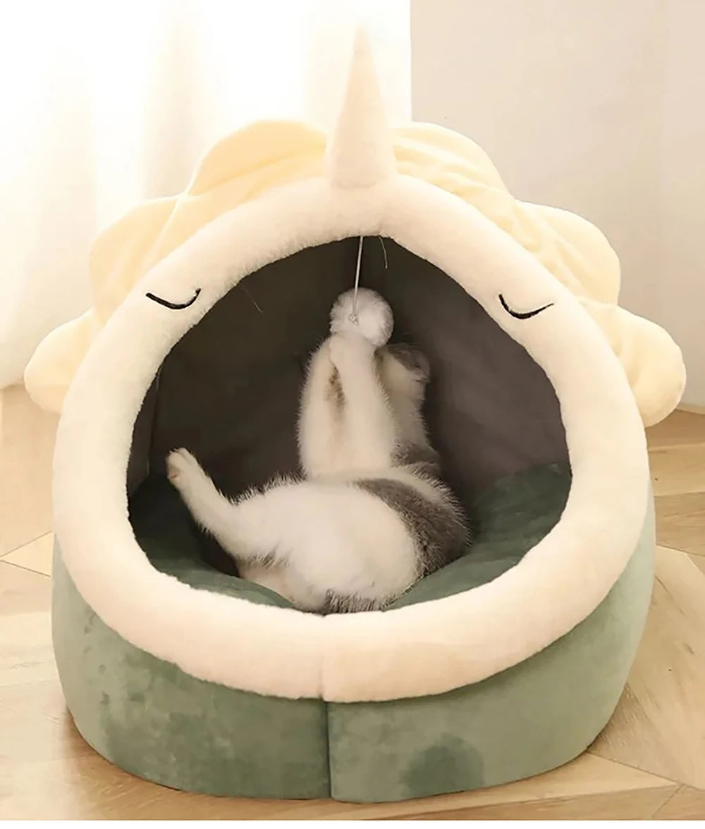 Miękkie Legowisko dla Kota – Głęboki Sen 🐾💤