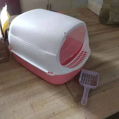 Półzamknięta kuweta dla kota – wygoda i higiena 🐾🚽