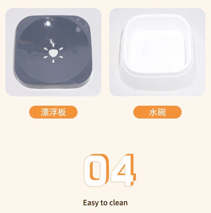 1pc Anti-splash Water Bowl For Dogs 1L Large Capacity Drinker Drinking Bowls Dog Waterer For Puppy Cat Pet Accessories