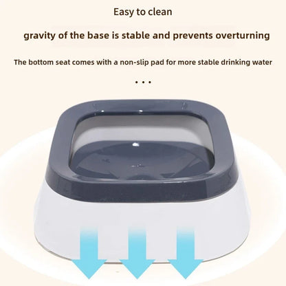1pc Anti-splash Water Bowl For Dogs 1L Large Capacity Drinker Drinking Bowls Dog Waterer For Puppy Cat Pet Accessories