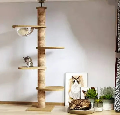 Drewniana willa dla kota 🐾🏡
