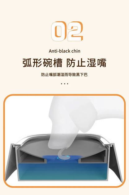 1pc Anti-splash Water Bowl For Dogs 1L Large Capacity Drinker Drinking Bowls Dog Waterer For Puppy Cat Pet Accessories