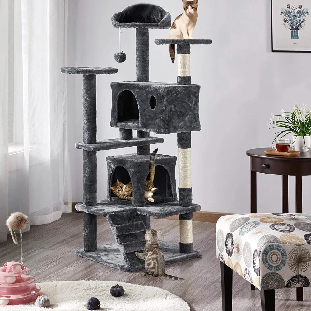 Drapak i domek dla kota 4-poziomowy 🐾🐱