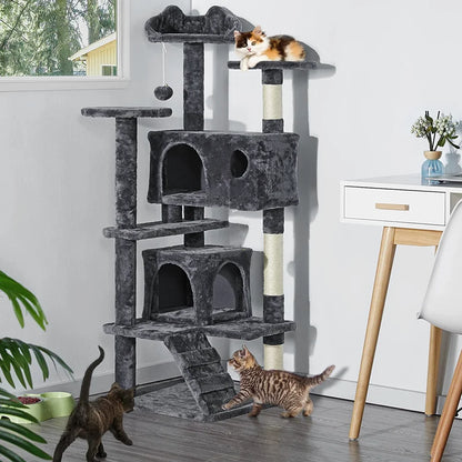 Drapak i domek dla kota 4-poziomowy 🐾🐱