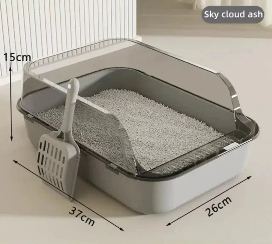 Półzamknięta kuweta dla kota – wygoda i higiena 🐾🚽