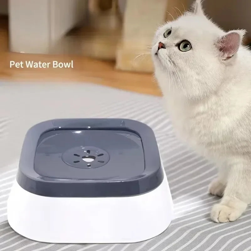 1pc Anti-splash Water Bowl For Dogs 1L Large Capacity Drinker Drinking Bowls Dog Waterer For Puppy Cat Pet Accessories