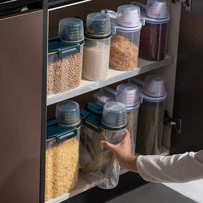 Cat Dog Food Storage Container Sealed Moisture-proof Plastic Tank Pet Food Container with Lids Sealing Box Kitchen Grain Boxes