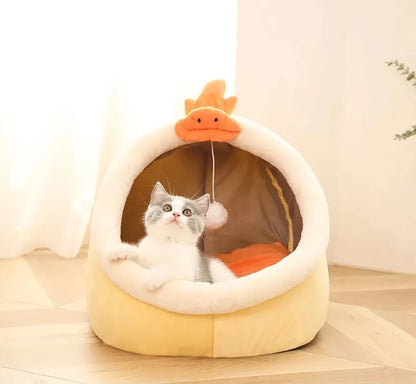 Miękkie Legowisko dla Kota – Głęboki Sen 🐾💤