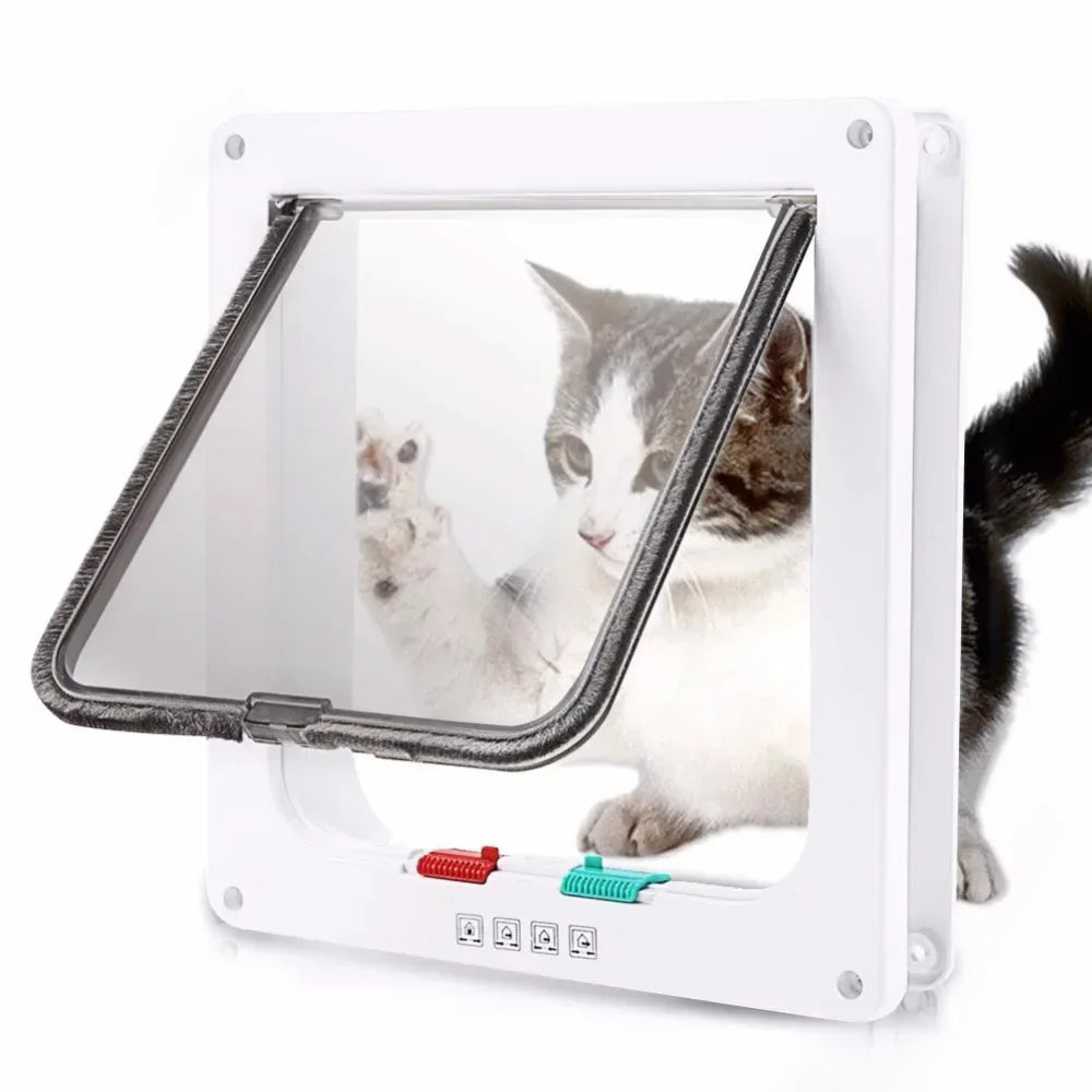 🐾 Drzwi dla psa i kota z 4-stopniowym zamkiem